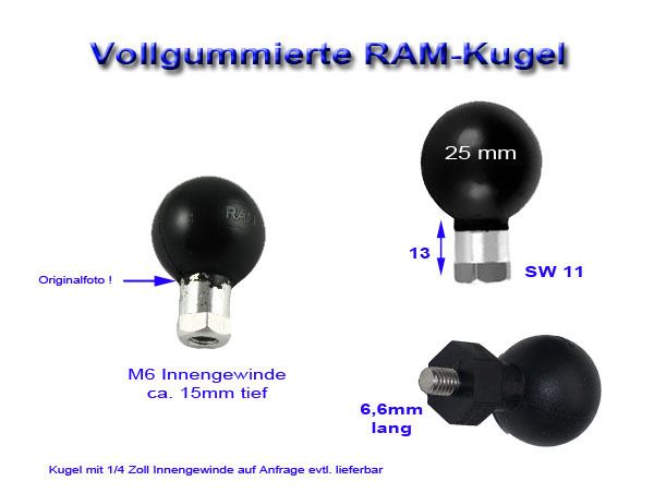 25mm Klemmkugel - original RAM MOUNT